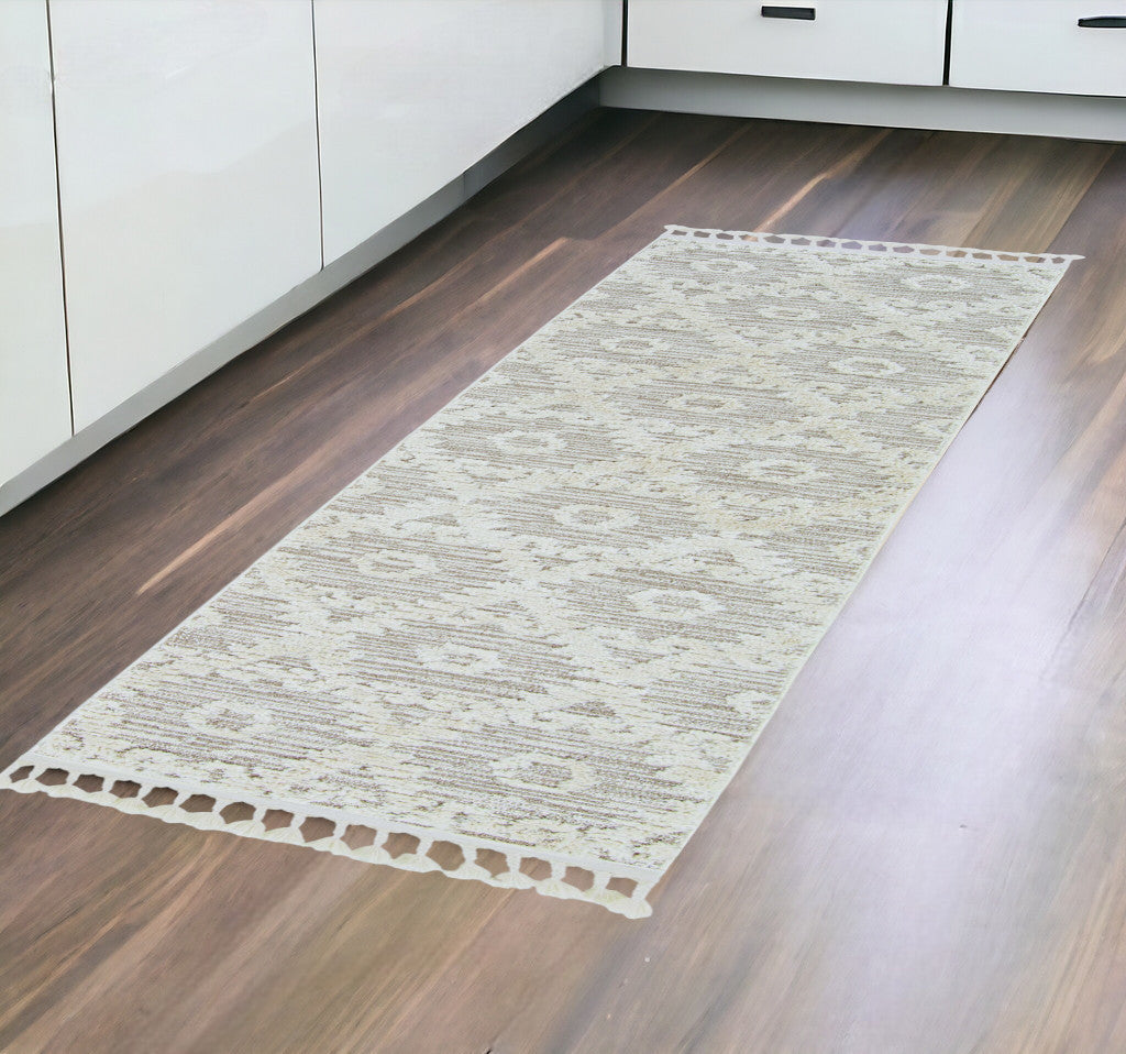 12' X 15' Ivory Beige Area Rug