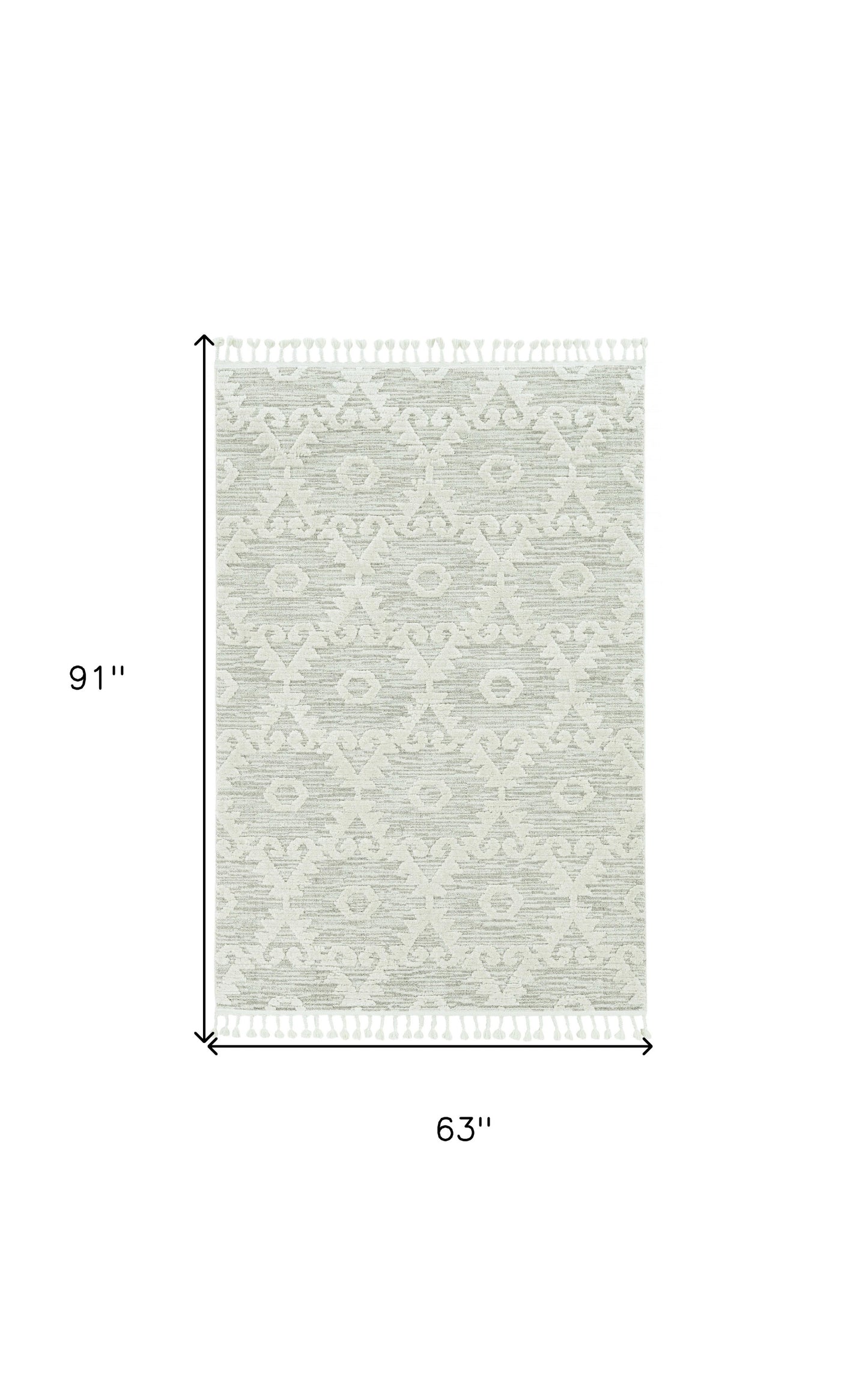 12' X 15' Ivory Beige Area Rug