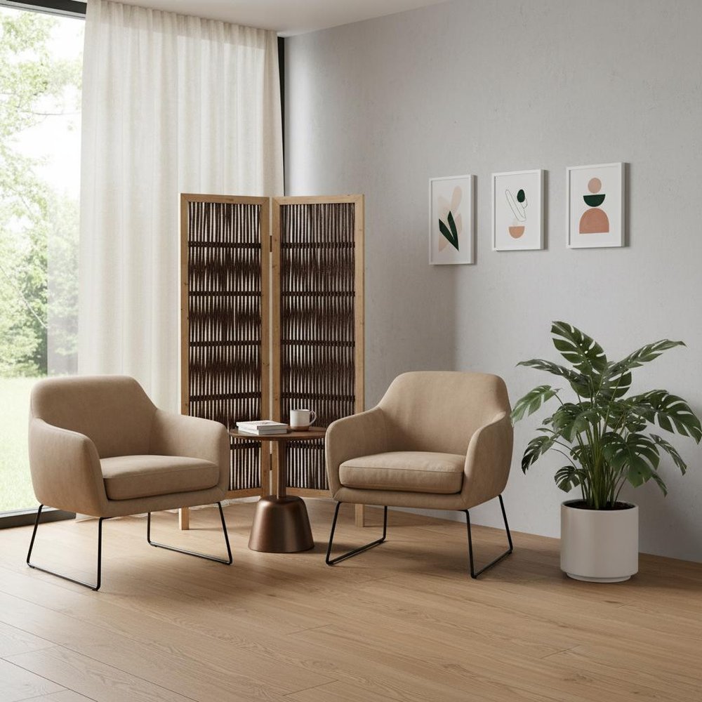 3 Panel Kirkwood Room Divider With Interconnecting Branches Design