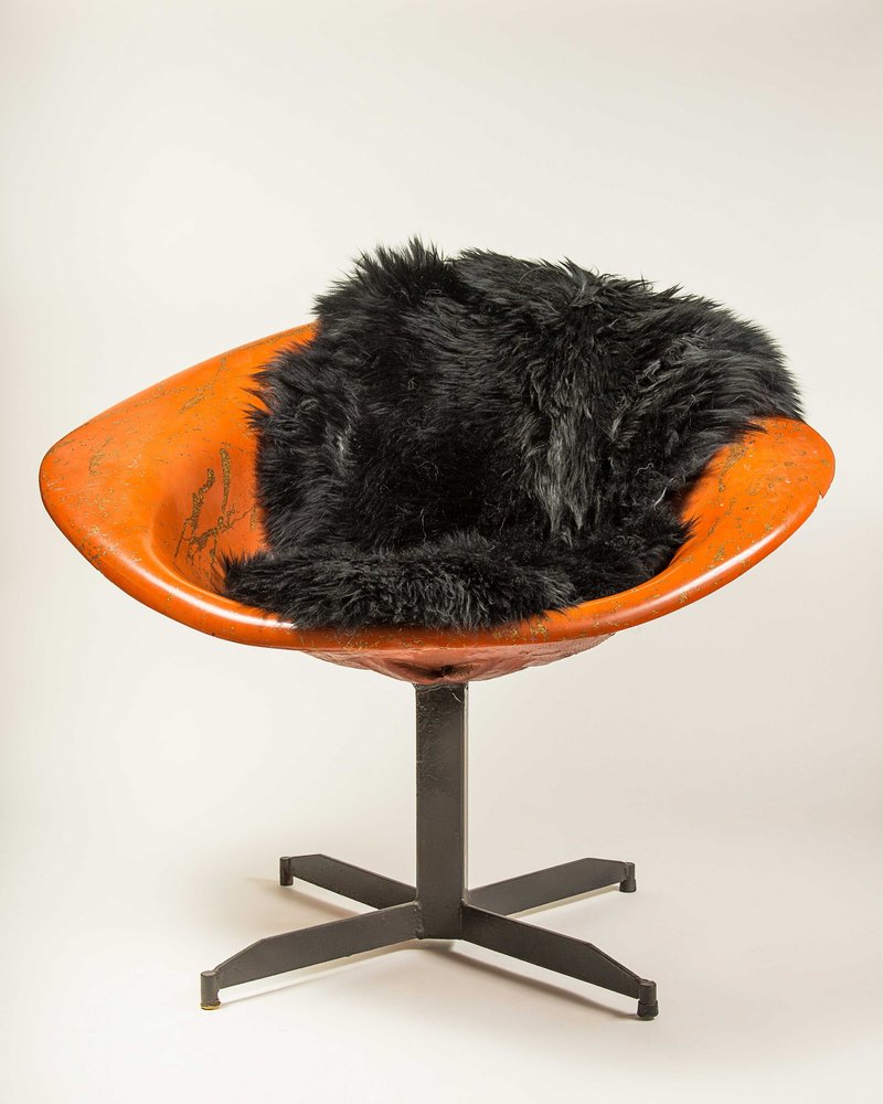 2' X 3' Black Shag Area Rug