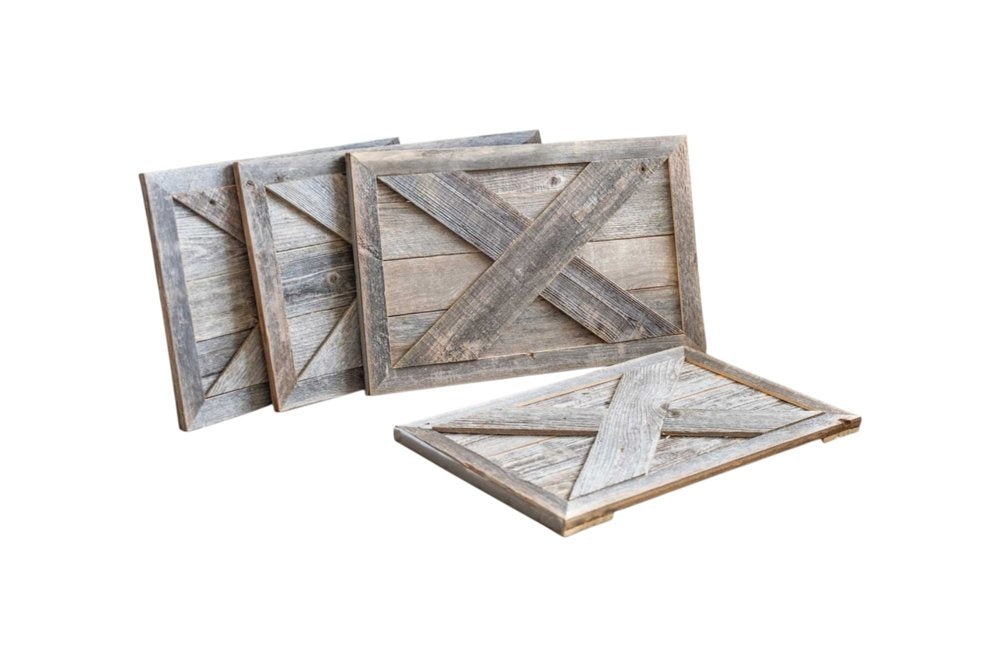 19" Natural Weathered Gray Christmas Tree Collar