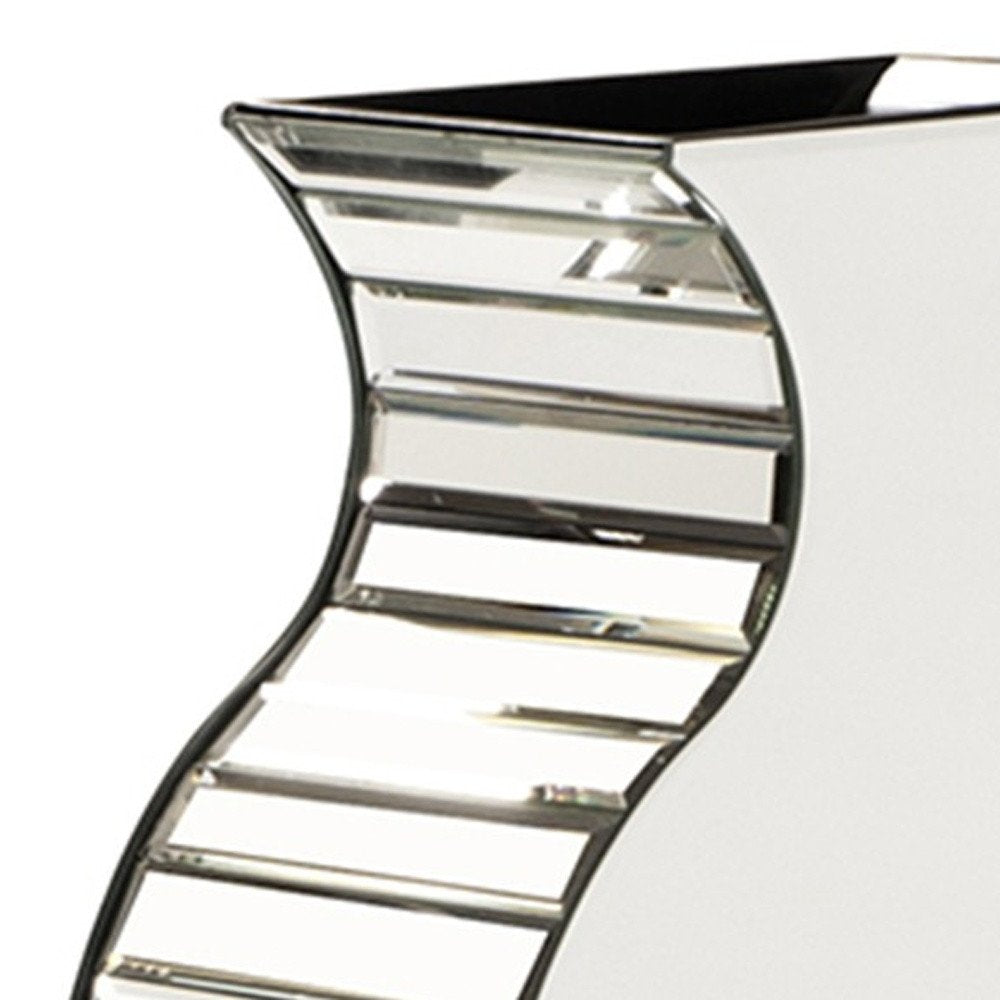 28" Clear Crystal Glass Table Vase