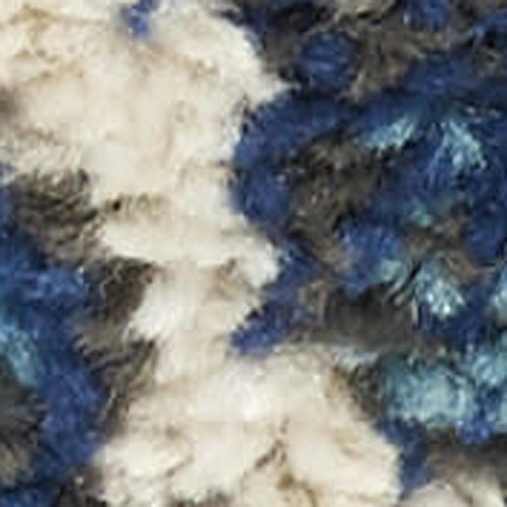 10' Navy Blue Yellow And Pink Floral Runner Rug