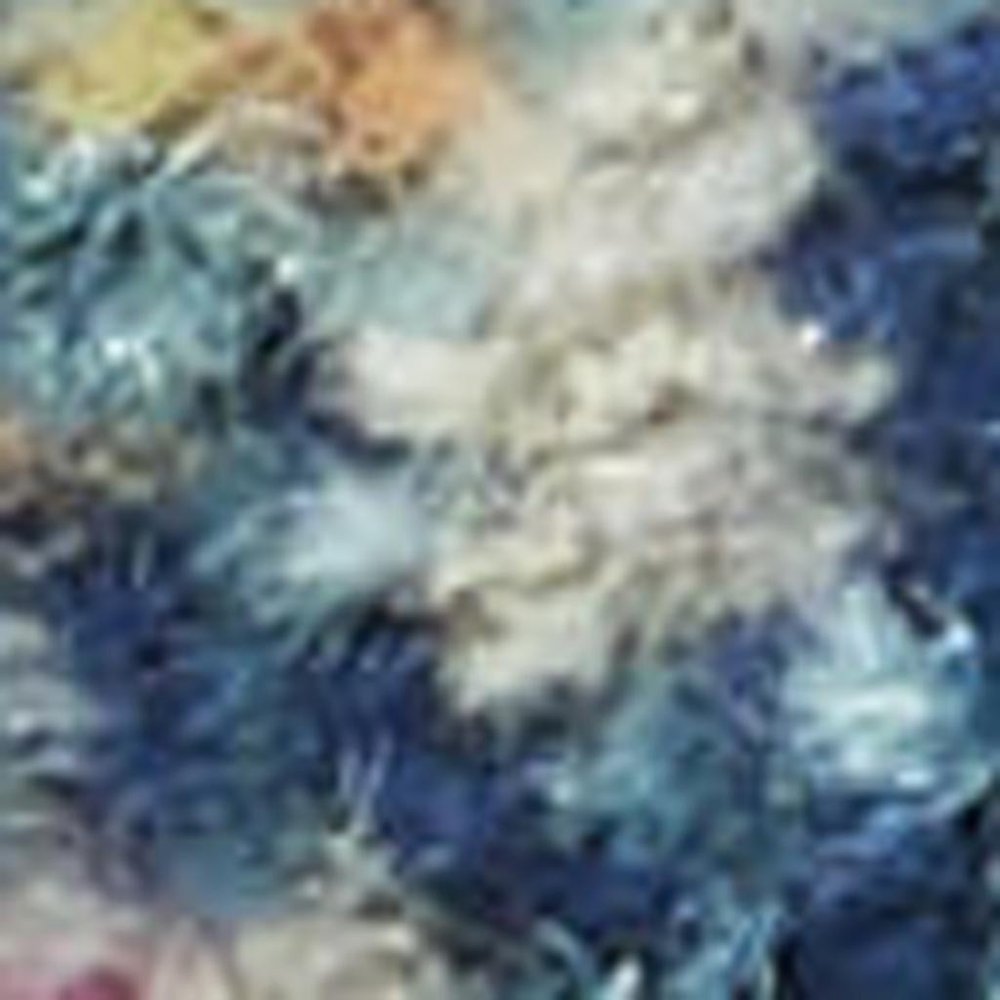 4' X 6' Blue And Ivory Southwestern Distressed Area Rug