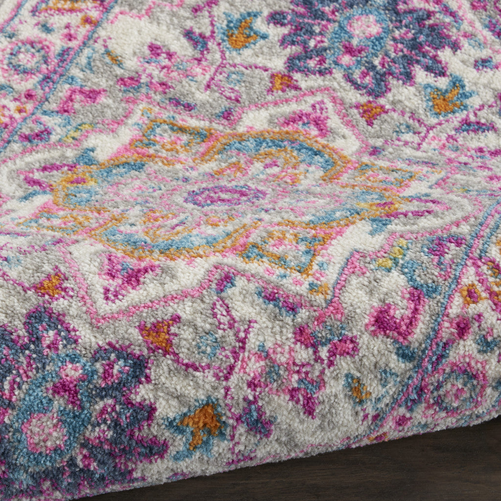 2' X 3' Gray Power Loom Area Rug