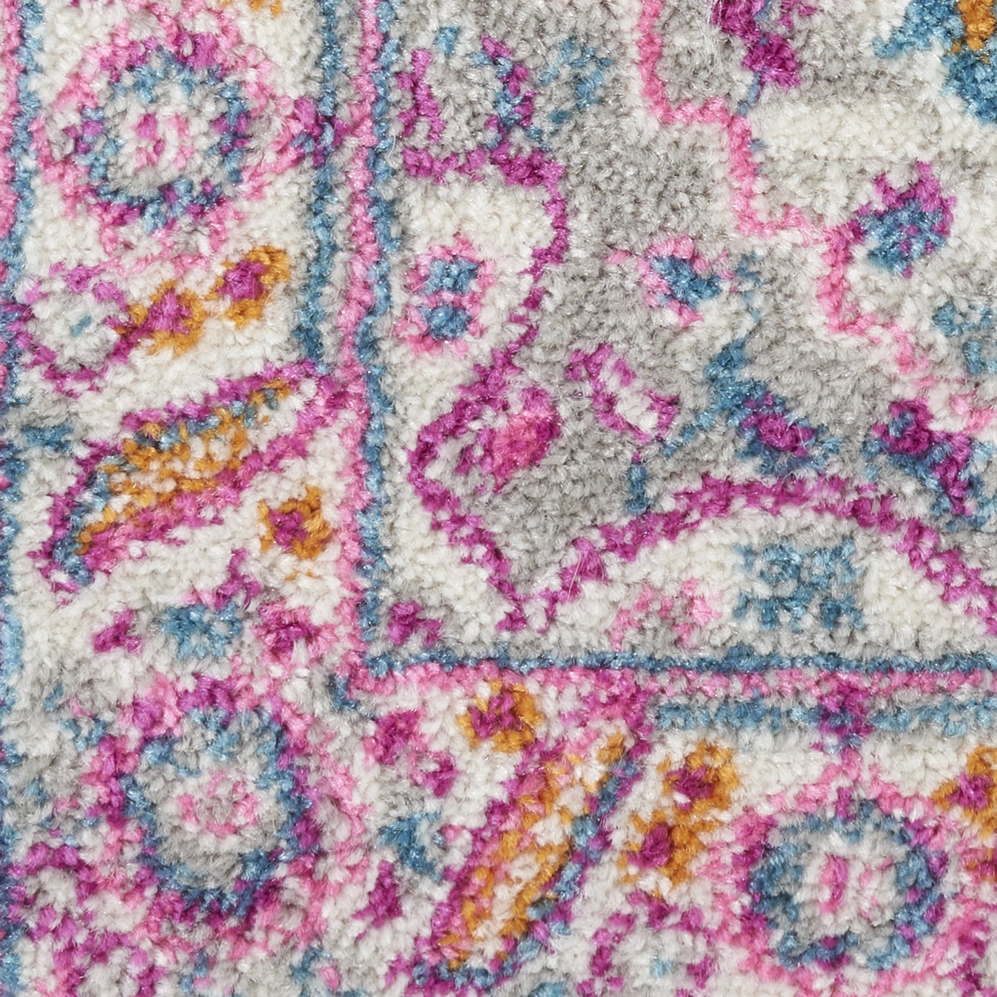 2' X 3' Gray Power Loom Area Rug