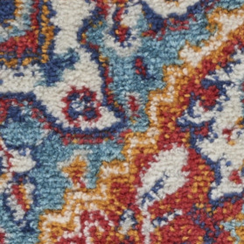 2' X 3' Gray Power Loom Area Rug