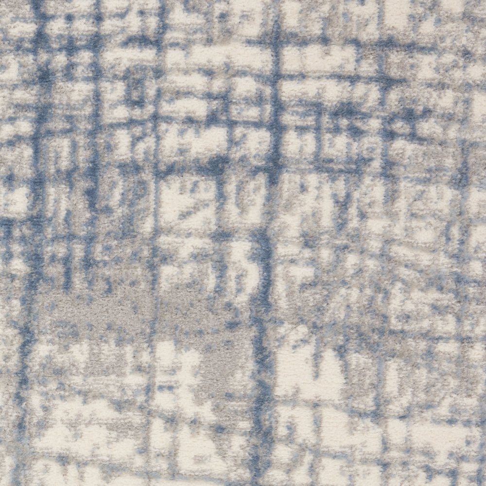 5' X 7' Gray And Ivory Abstract Distressed Area Rug