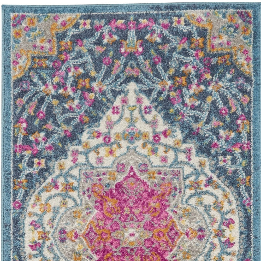 2' X 3' Teal Blue Power Loom Area Rug