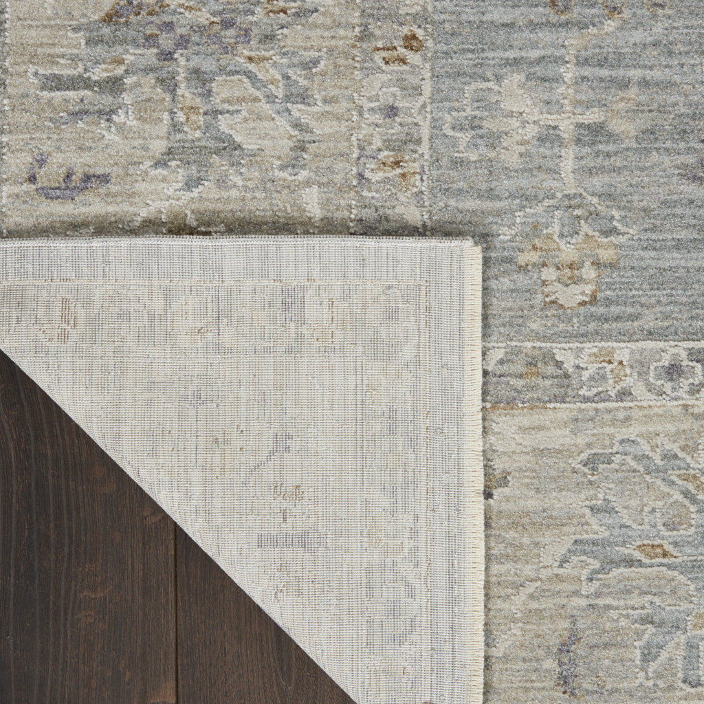 5' X 7' Blue And Orange Geometric Area Rug