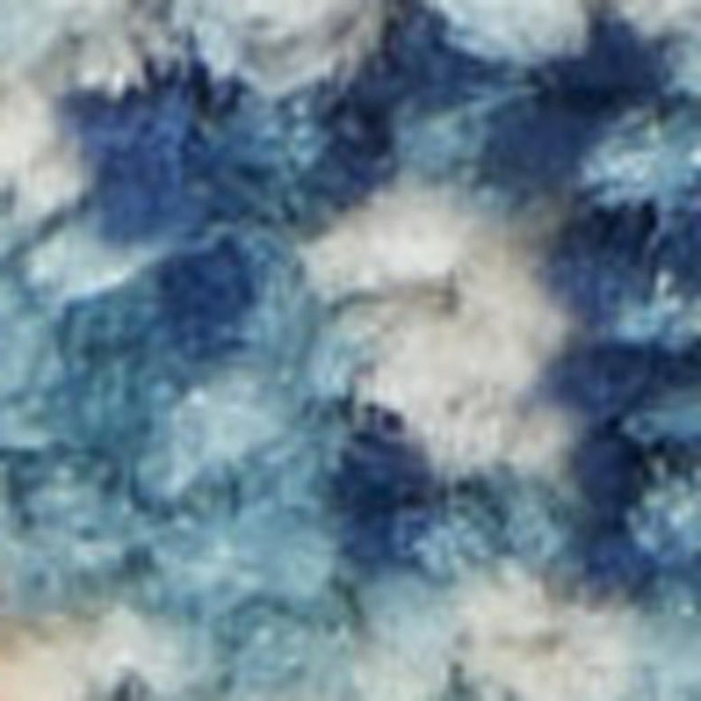 8' Blue And Orange Geometric Runner Rug