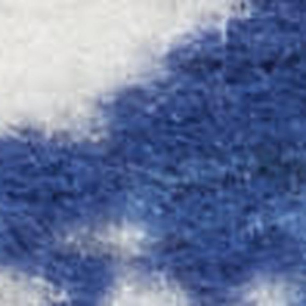 6' X 9' Blue And Ivory Abstract Distressed Area Rug