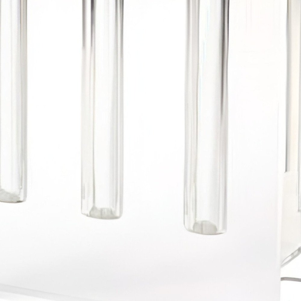 7" Clear Crystal Clear Square Table Vase