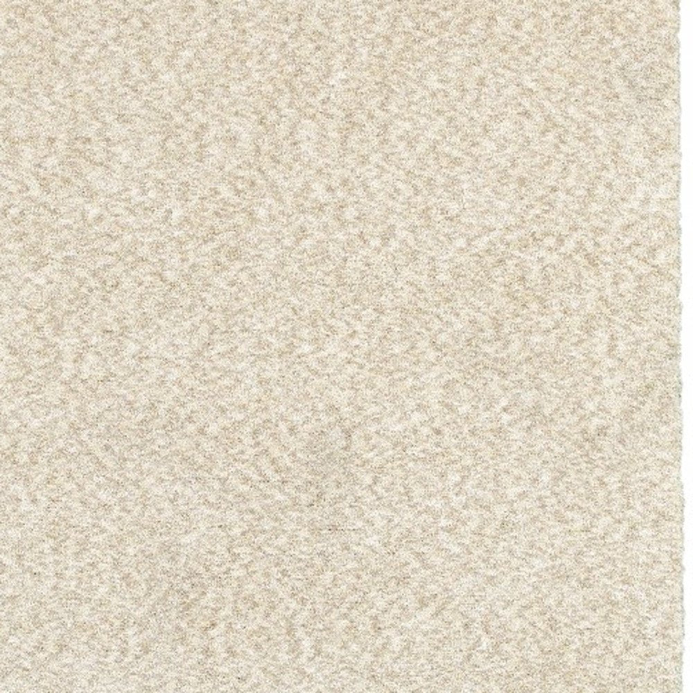 5' X 7' Modern Shag Ivory Indoor Area Rug