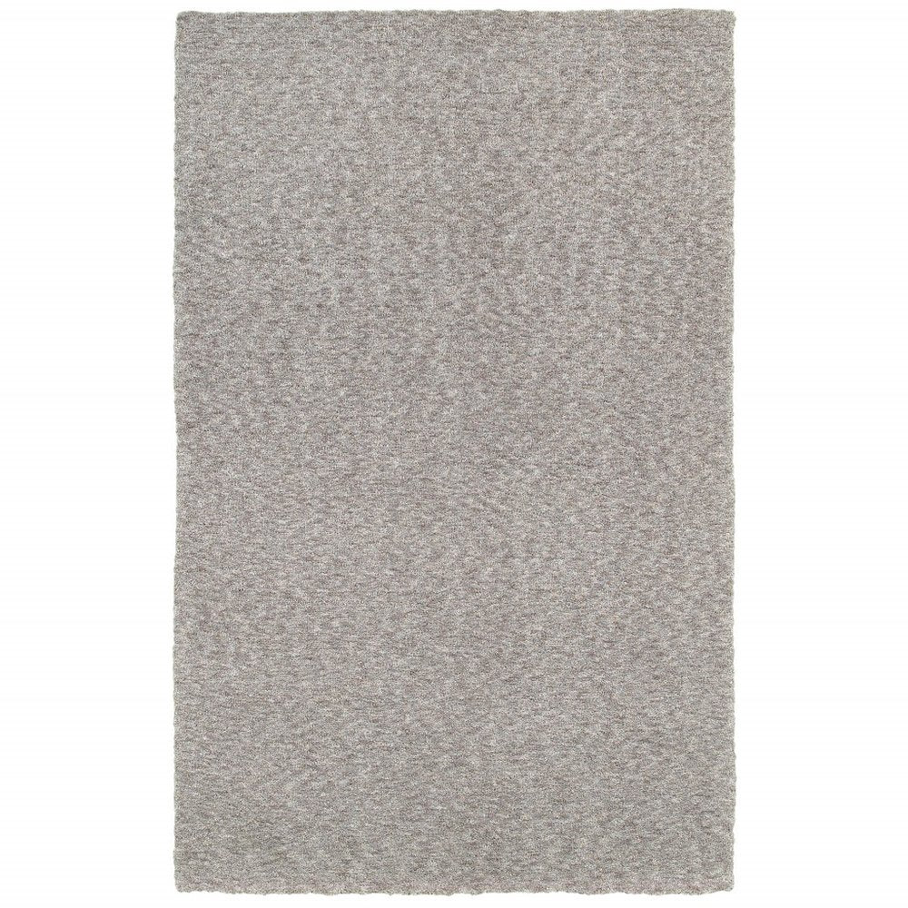 5' X 7' Modern Shag Ivory Indoor Area Rug