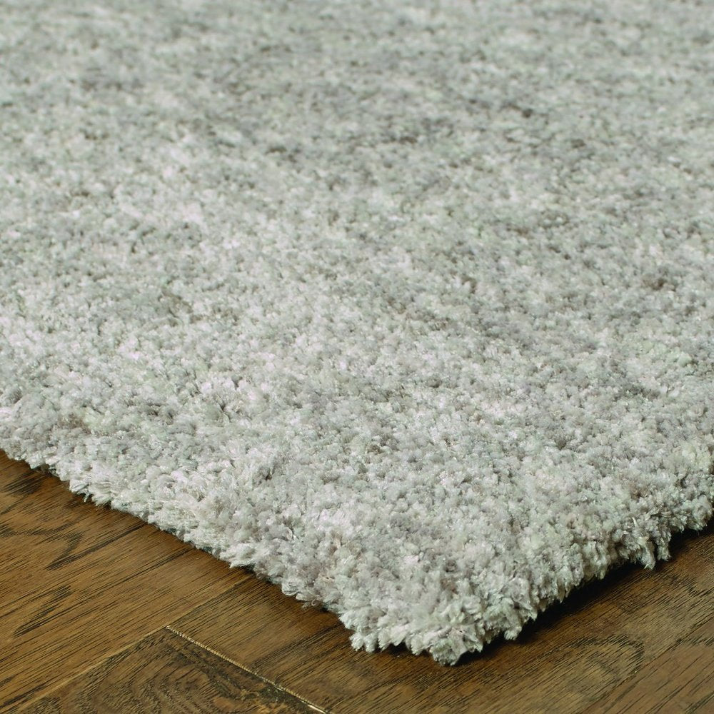 5' X 7' Modern Shag Ivory Indoor Area Rug