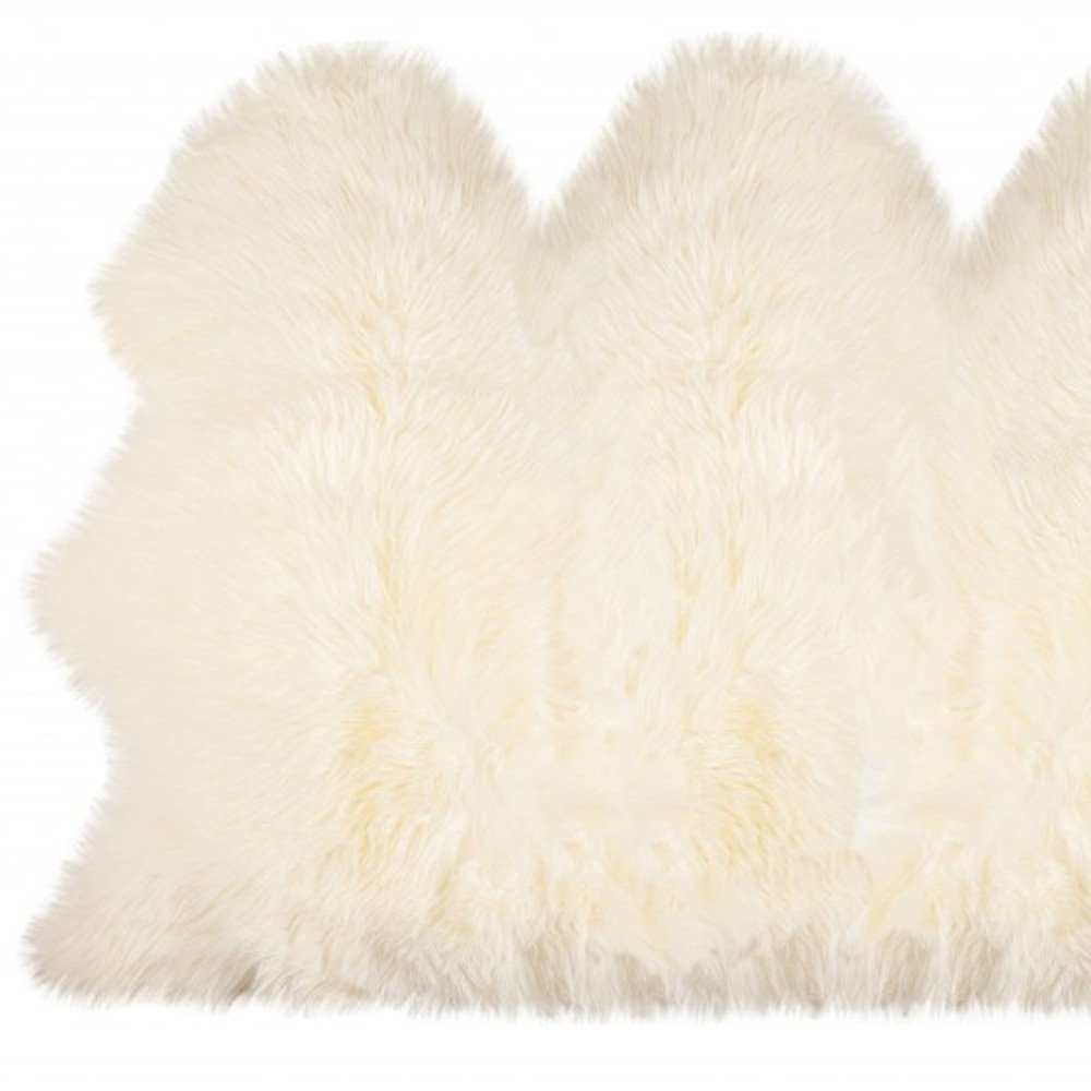 3' X 5' Trio Natural Sheepskin Area Rug