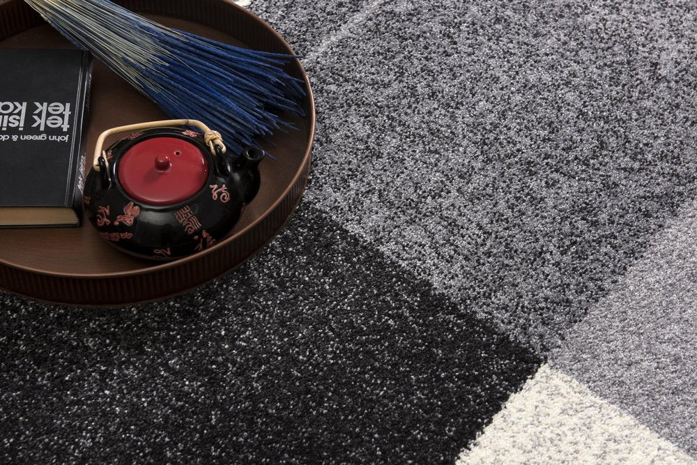 8' X 11' Gray Modern Geometric Area Rug