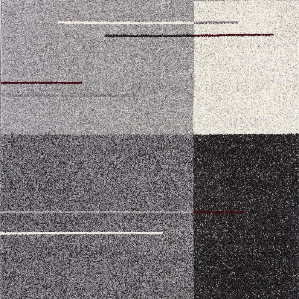 8' X 11' Gray Modern Geometric Area Rug