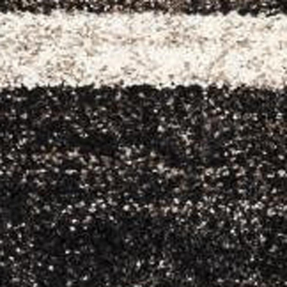 8' X 11' Brown And Beige Abstract Blocks Area Rug