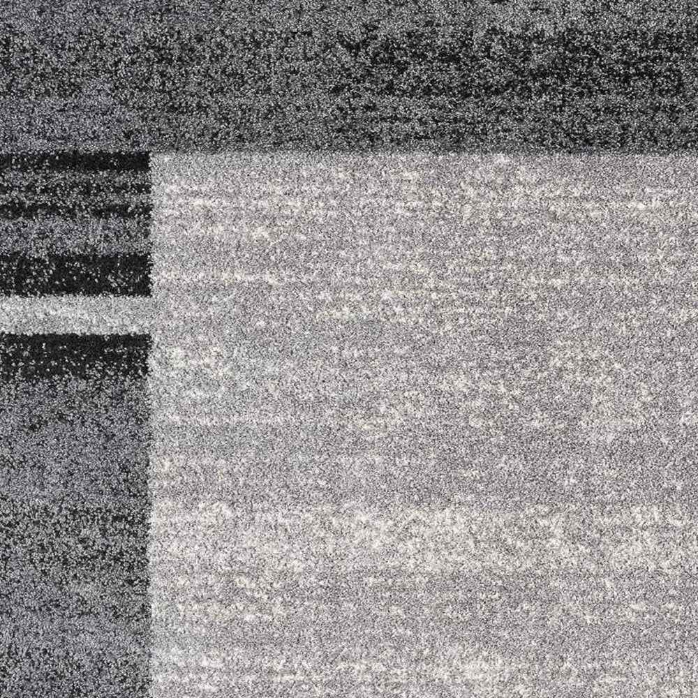 5' X 8' Gray Modern Bordered Area Rug