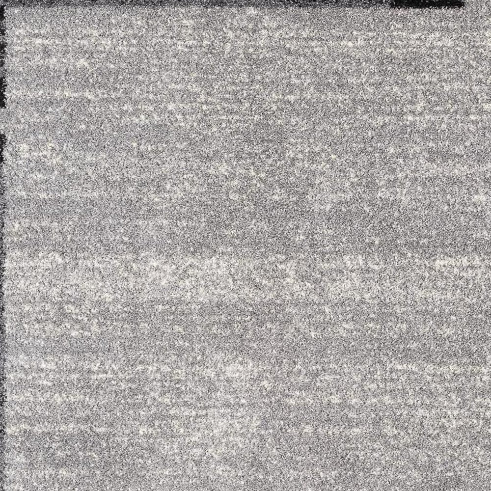 5' X 8' Gray Modern Bordered Area Rug