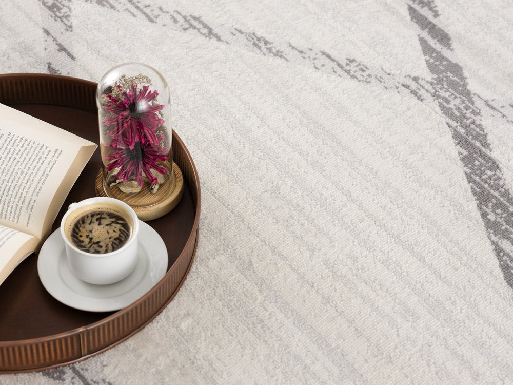 9' X 13' Gray Modern Abstract Pattern Area Rug