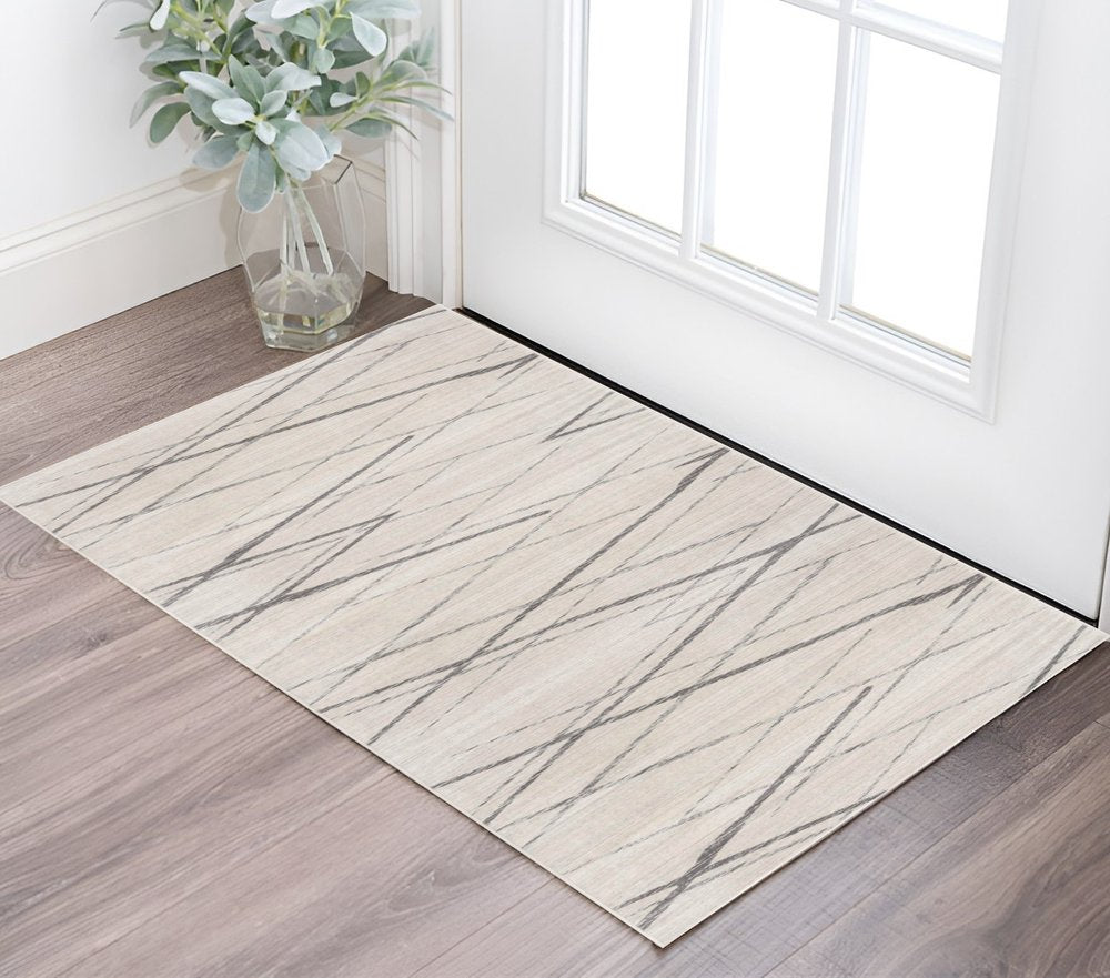 9' X 13' Gray Modern Abstract Pattern Area Rug