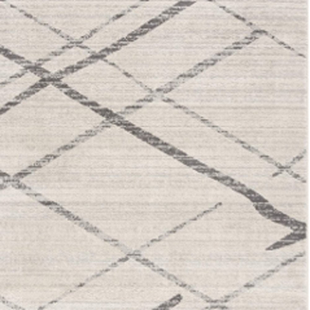 9' X 13' Gray Modern Abstract Pattern Area Rug
