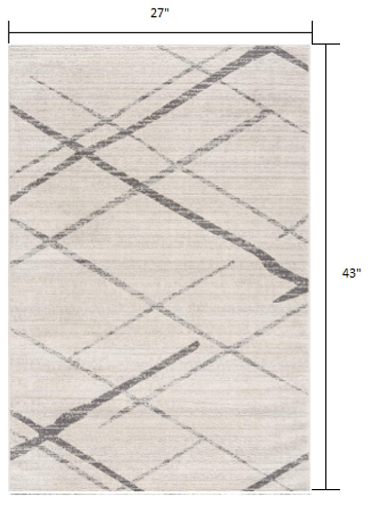 9' X 13' Gray Modern Abstract Pattern Area Rug