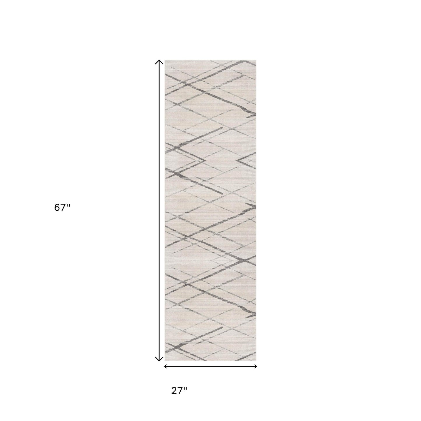 9' X 13' Gray Modern Abstract Pattern Area Rug