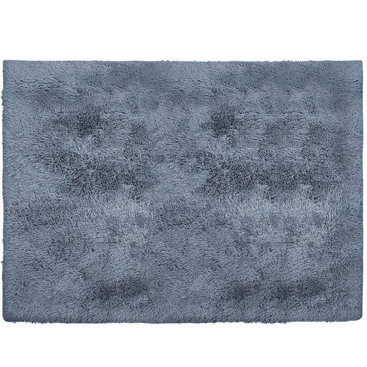 5' X 7' Gray Shag Non Skid Area Rug