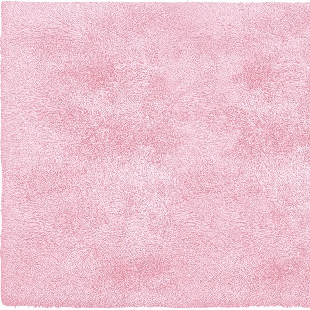 5' X 7' Pink Shag Area Rug