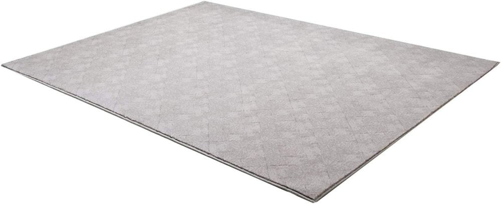 7' X 10' Gray Distressed Diamonds Area Rug