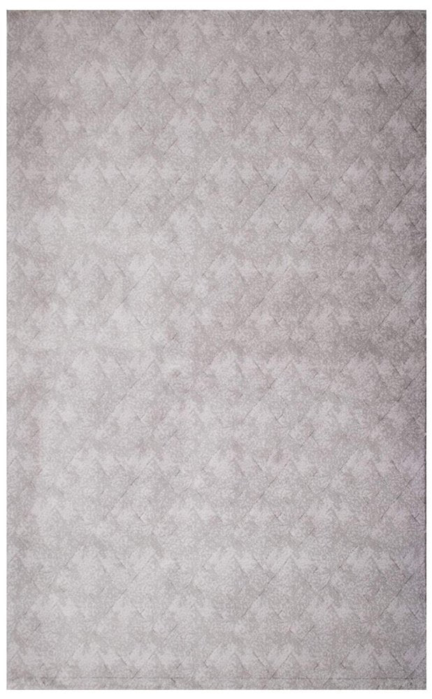 7' X 10' Gray Distressed Diamonds Area Rug
