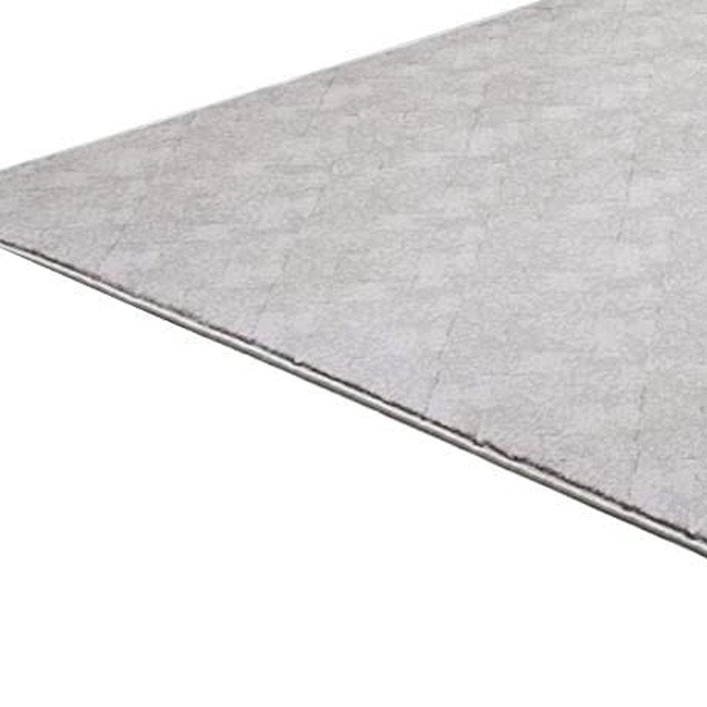 7' X 10' Gray Distressed Diamonds Area Rug