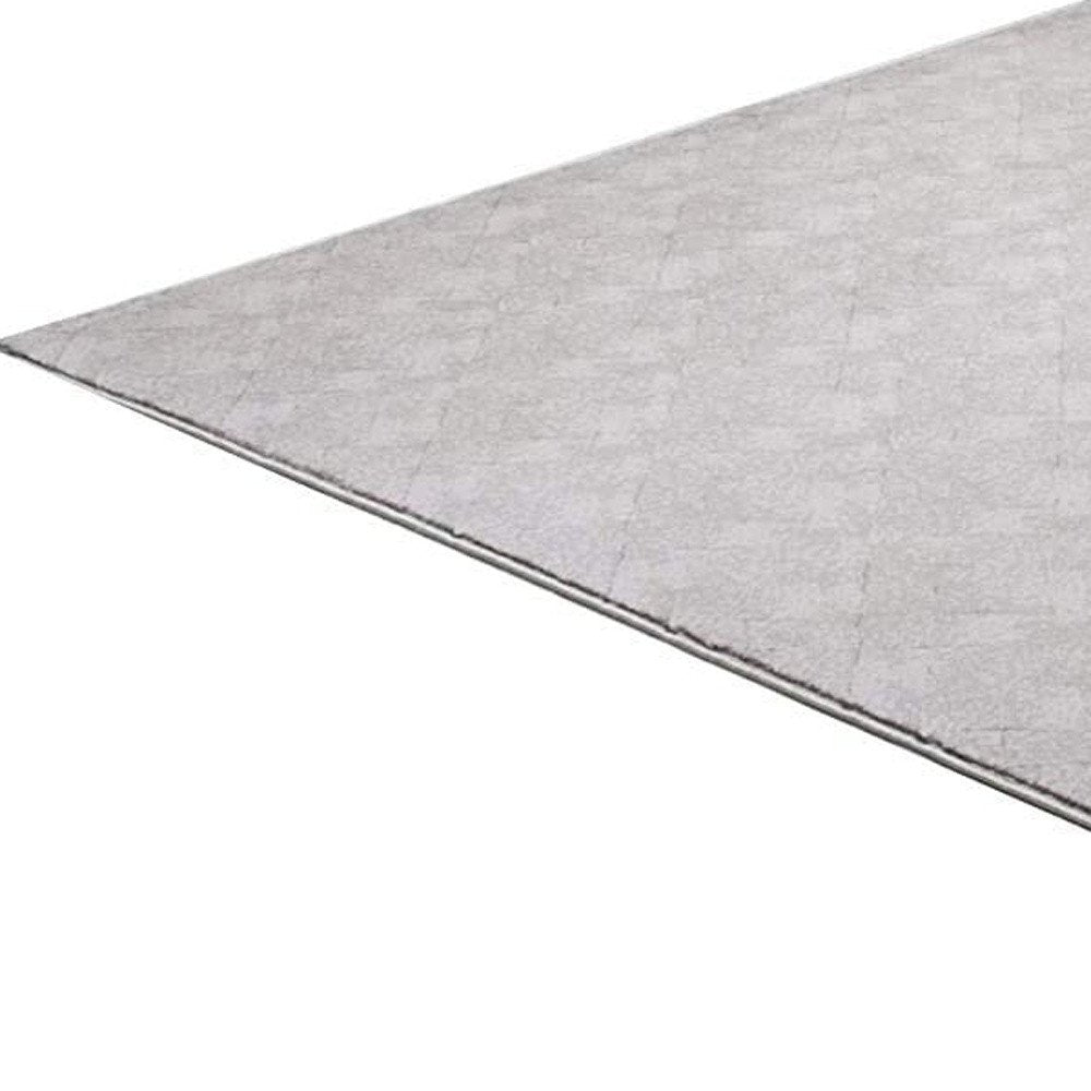 7' X 10' Gray Distressed Diamonds Area Rug