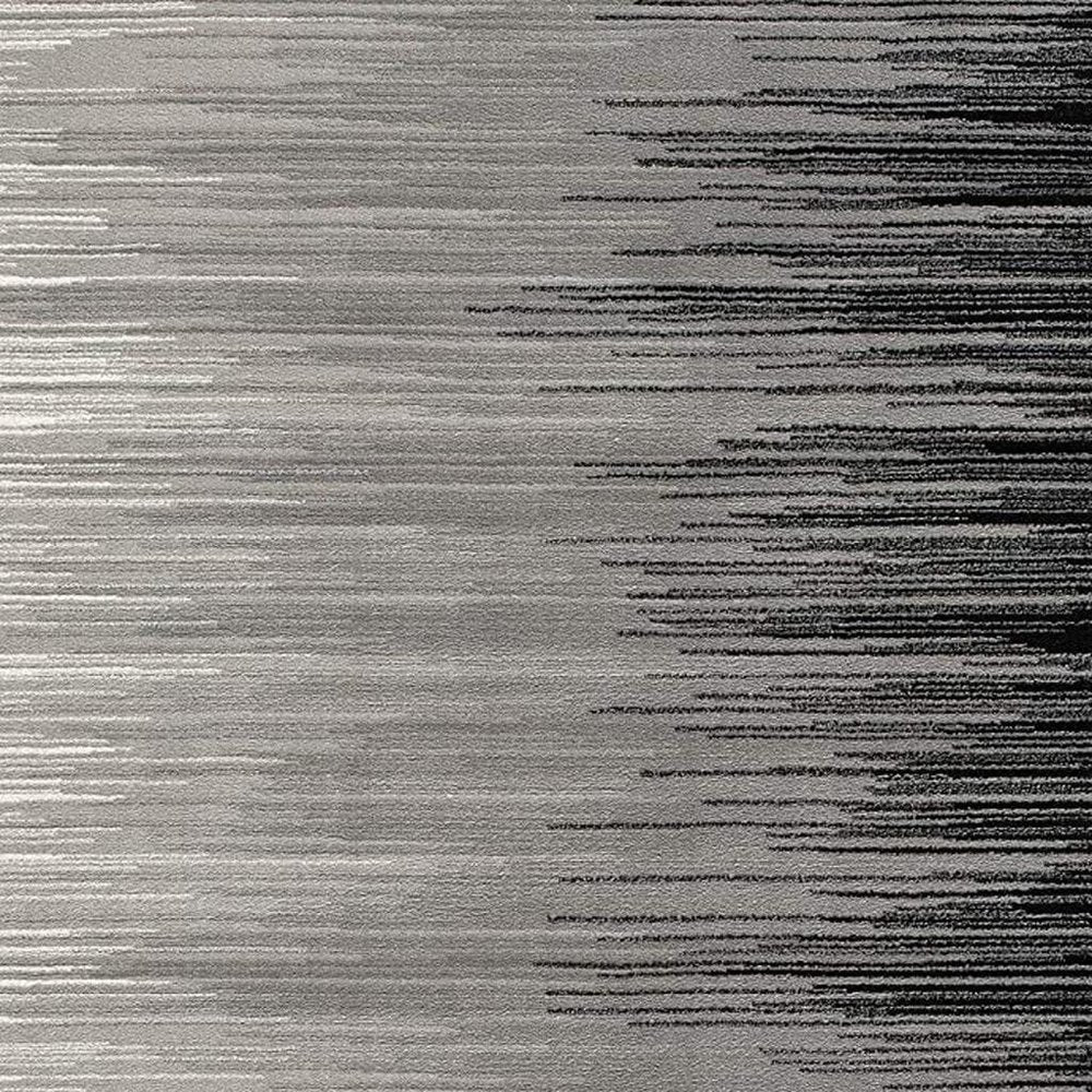 8' X 10' Black Abstract Dhurrie Area Rug