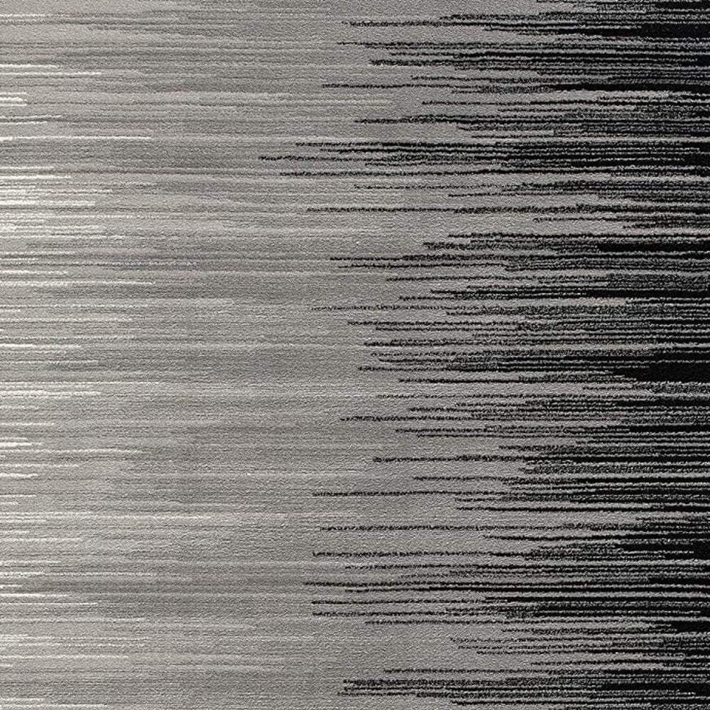 8' X 10' Black Abstract Dhurrie Area Rug