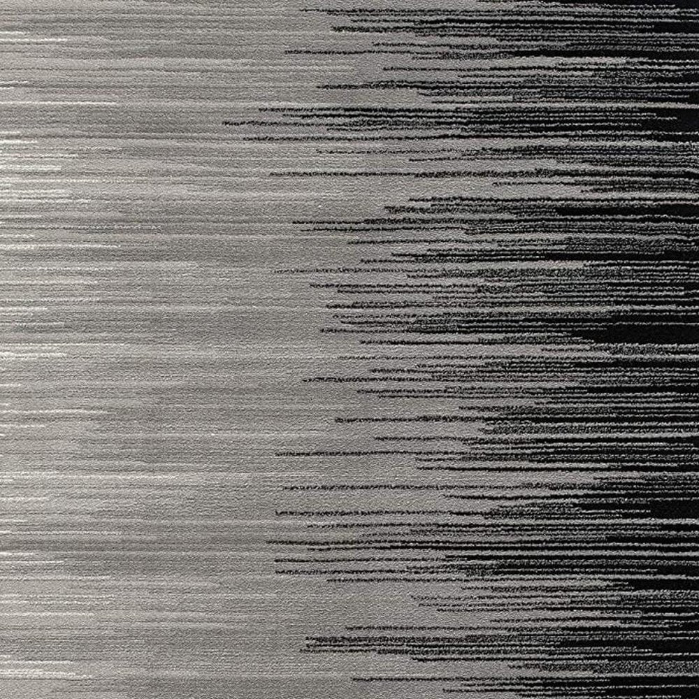 8' X 10' Black Abstract Dhurrie Area Rug