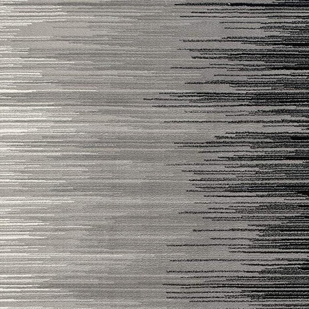 8' X 10' Black Abstract Dhurrie Area Rug