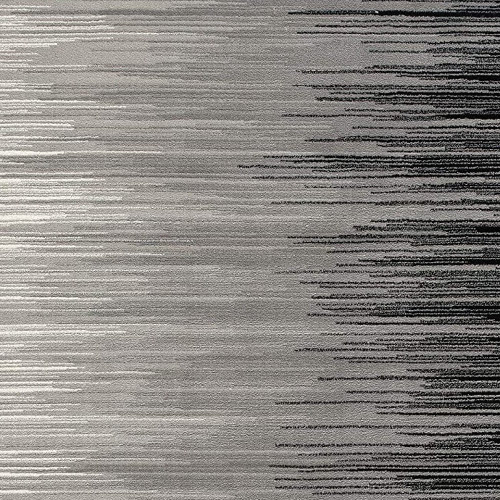 8' X 10' Black Abstract Dhurrie Area Rug