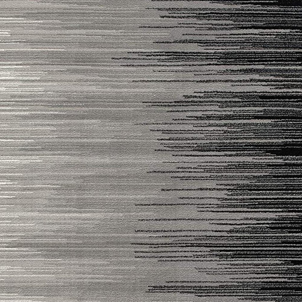 8' X 10' Black Abstract Dhurrie Area Rug