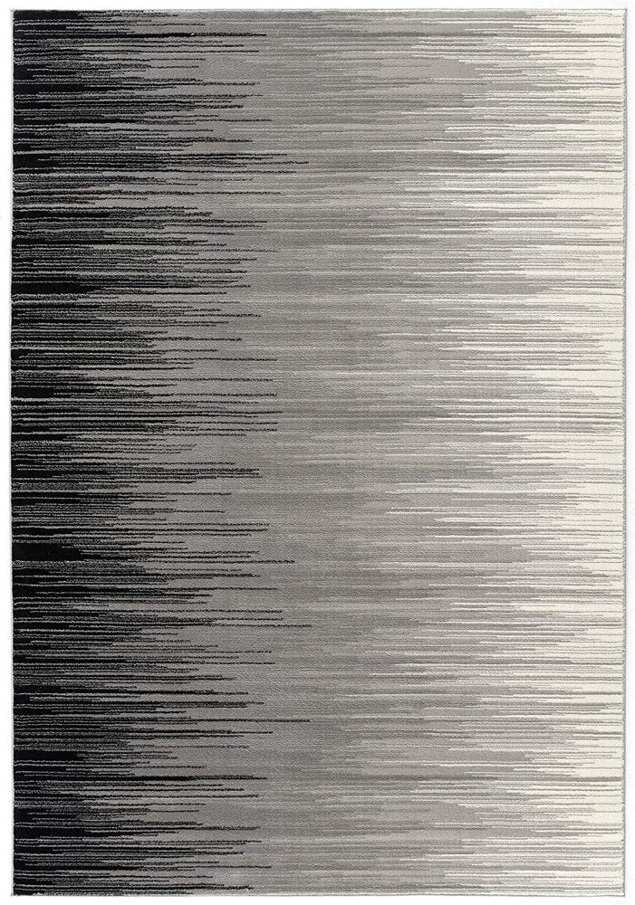8' X 10' Black Abstract Dhurrie Area Rug