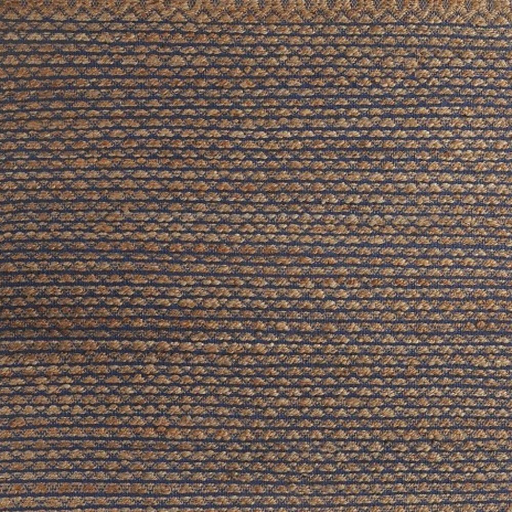 8' X 10' Tan and Blue Detailed Lattice Area Rug