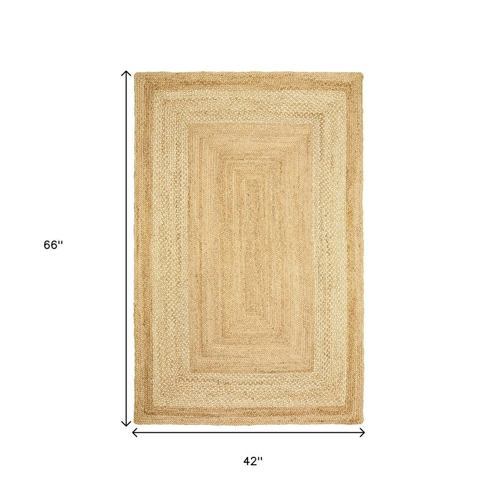 8' X 10' Classic Tan Bordered Area Rug
