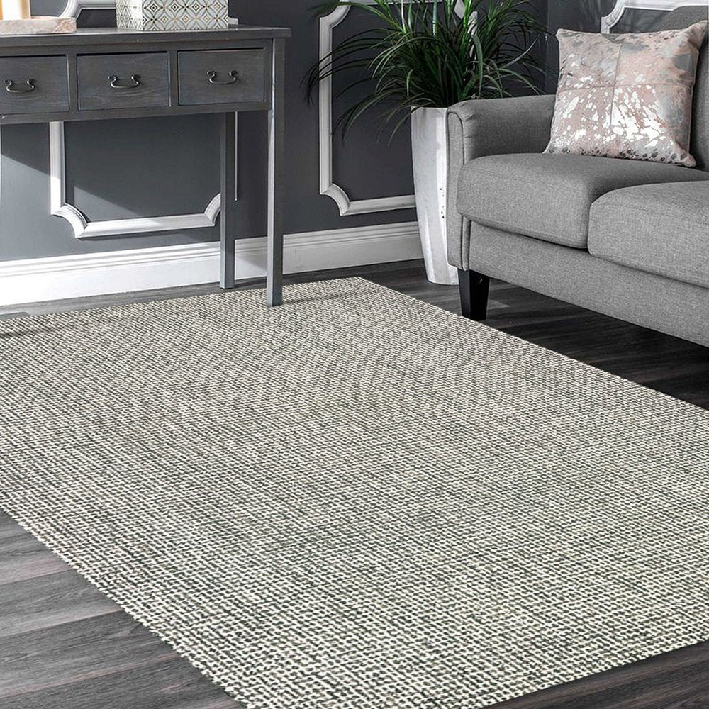 9' X 12' Brown Detailed Weave Area Rug
