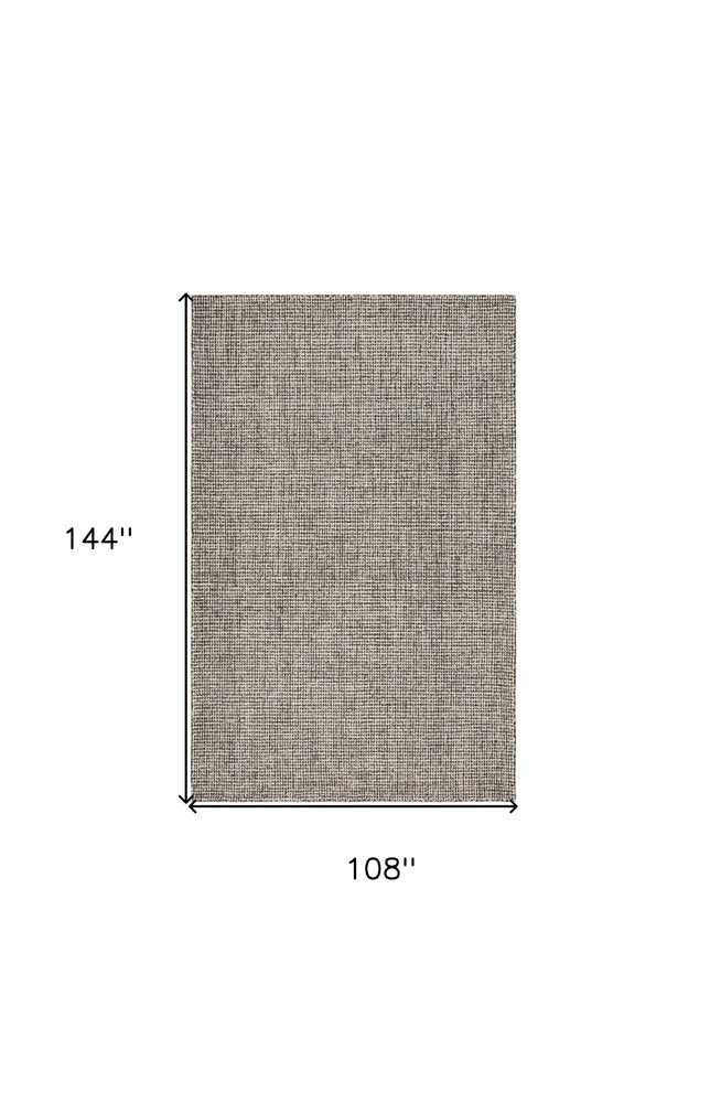 9' X 12' Brown Detailed Weave Area Rug