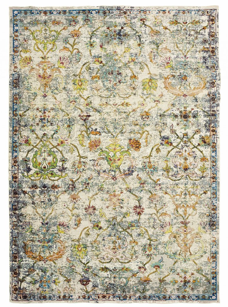 9' X 12' Beige Abstract Garden Area Rug