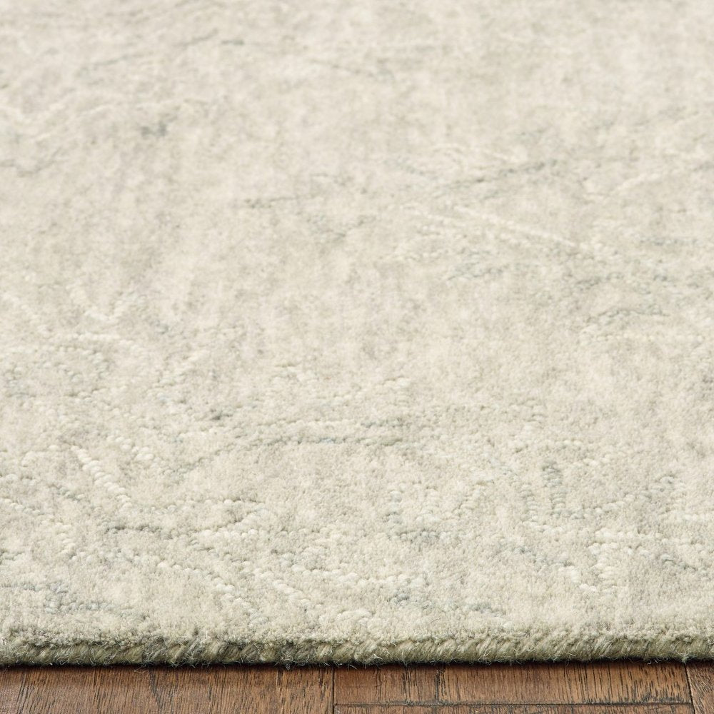 9' X 12' Light Green Floral Paradise Area Rug